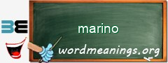 WordMeaning blackboard for marino